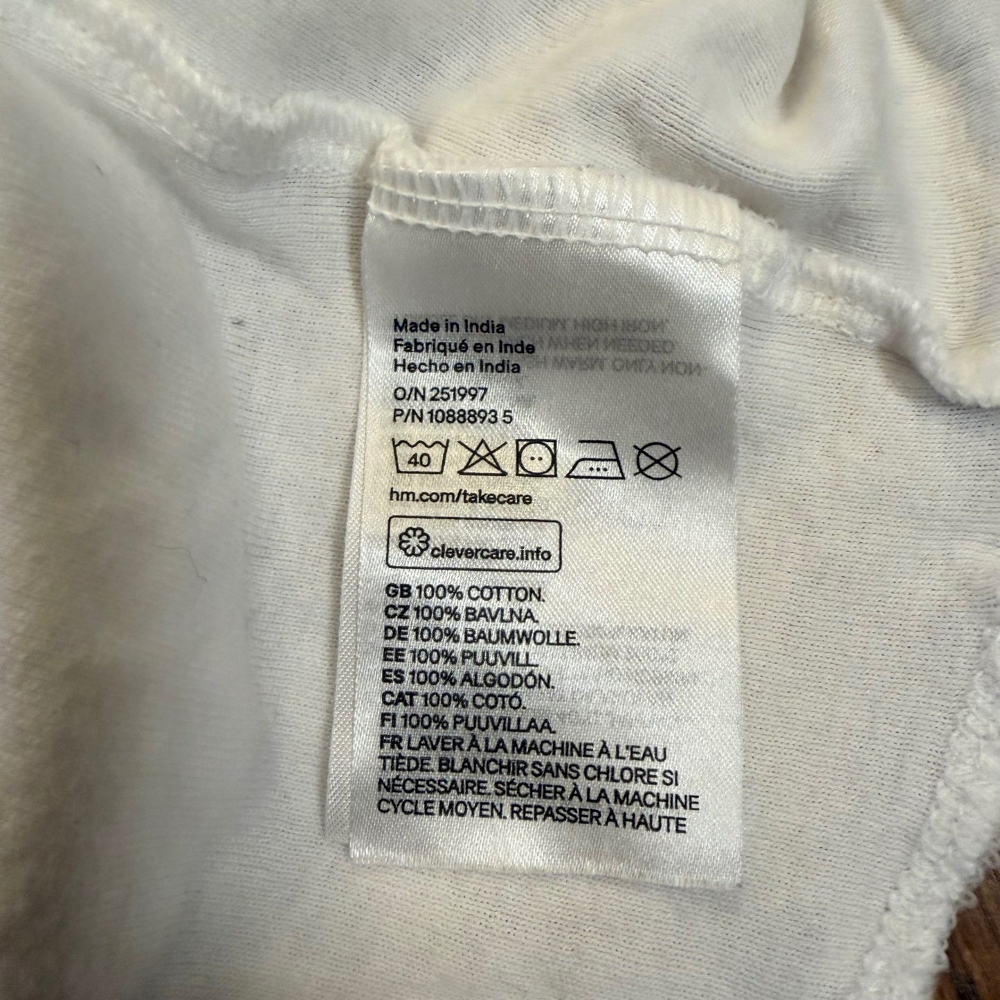 H&M Divided Santa Monica California Graphic Crop Tank Top Medium White