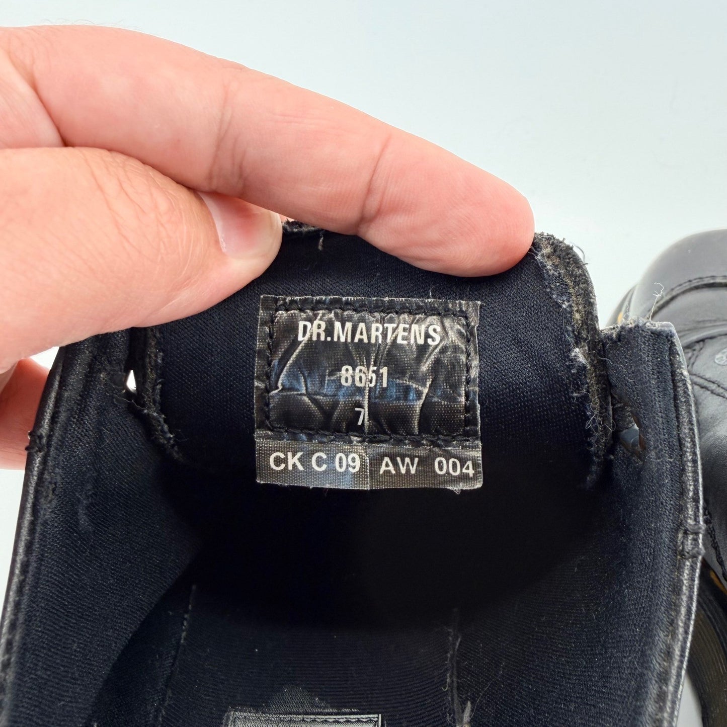 Dr. Martens Platform Oxford Leather Chunky Wedge Shoes 8M 9W Black