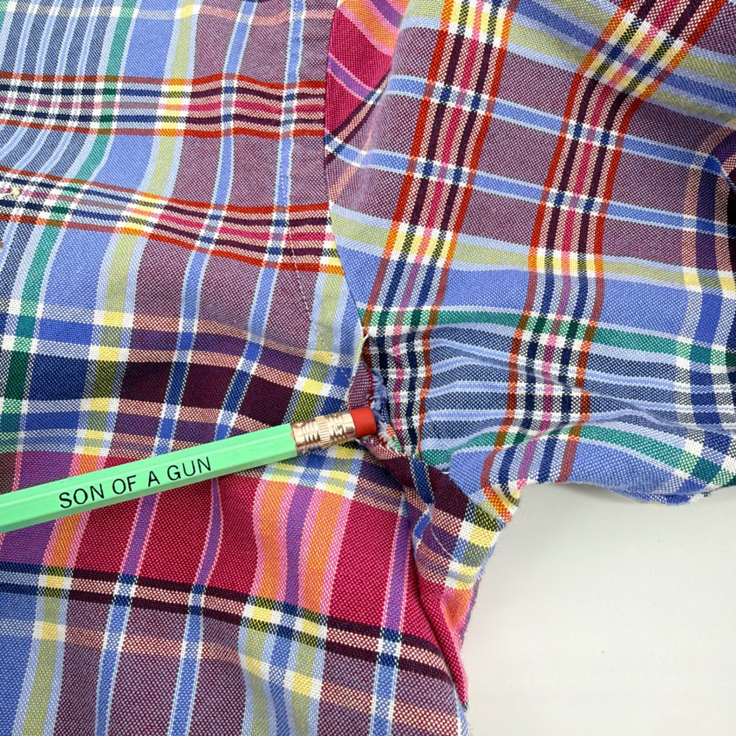 Ralph Lauren Classic Fit Plaid Button Down Shirt Multi Color Mens Small S Preppy