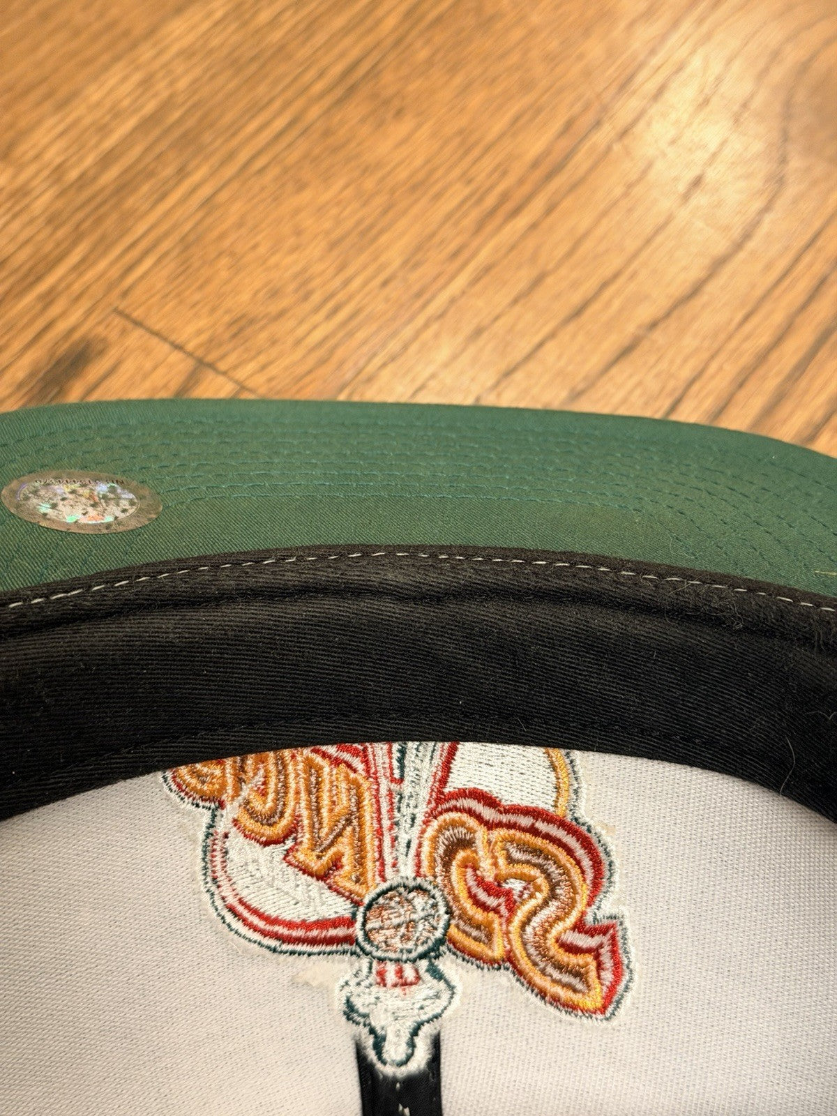 Vintage Mitchell Ness Denim Jean Seattle Sonics NBA Vtg 90's Hat Cap
