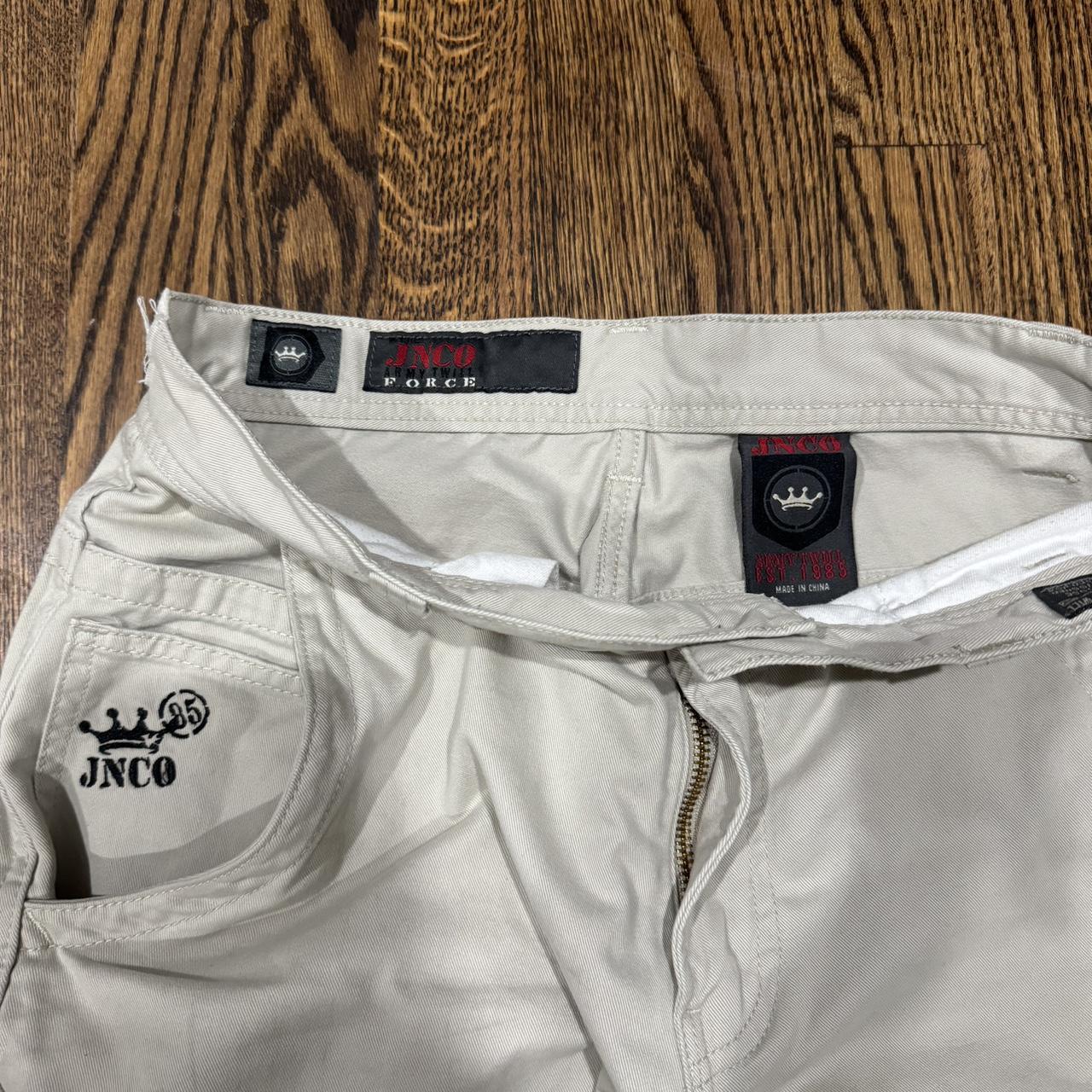 JNCO “Skull” Khaki Cargo Pants | 90s Vintage Wide-Leg – The Attic