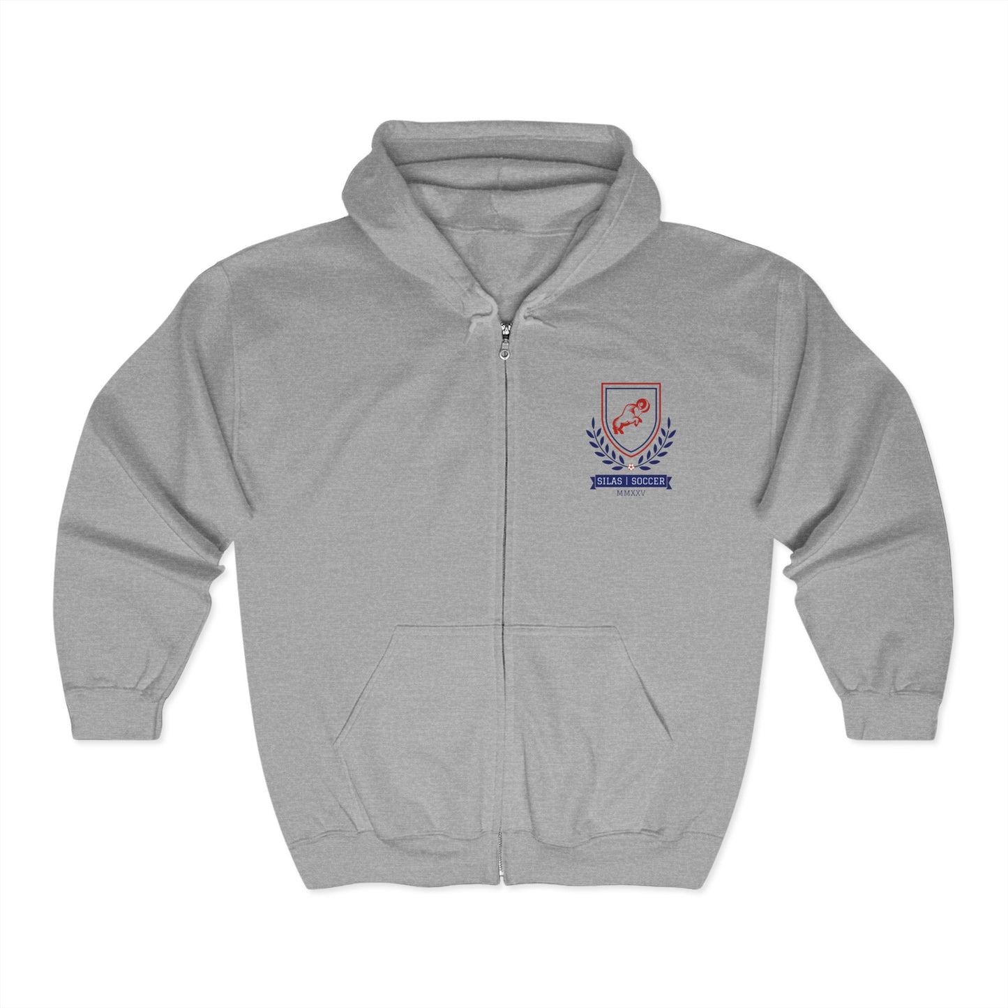 Silas High School Soccer Team Full Zip Hoodie
