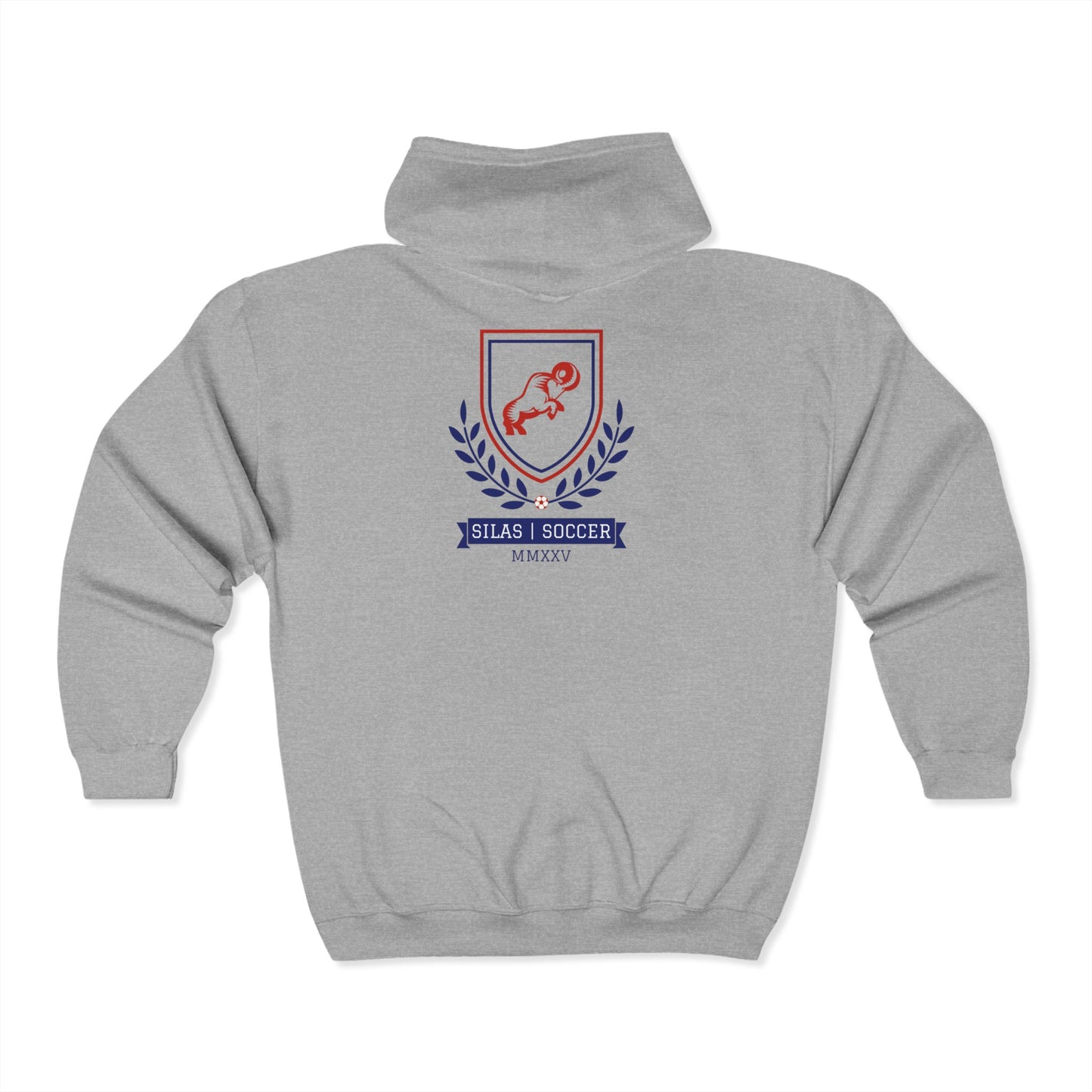 Silas High School Soccer Team Full Zip Hoodie