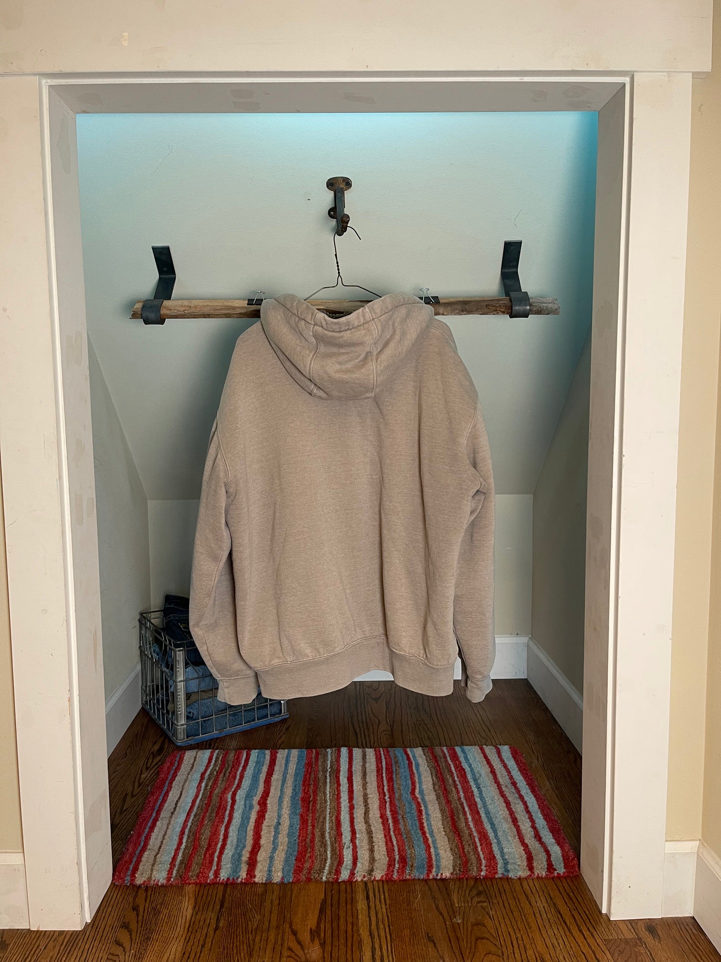 Carhartt Full-Zip Hoodie – Light Brown Sherpa-Lined Workwear Hoodie| The Attic Clothing