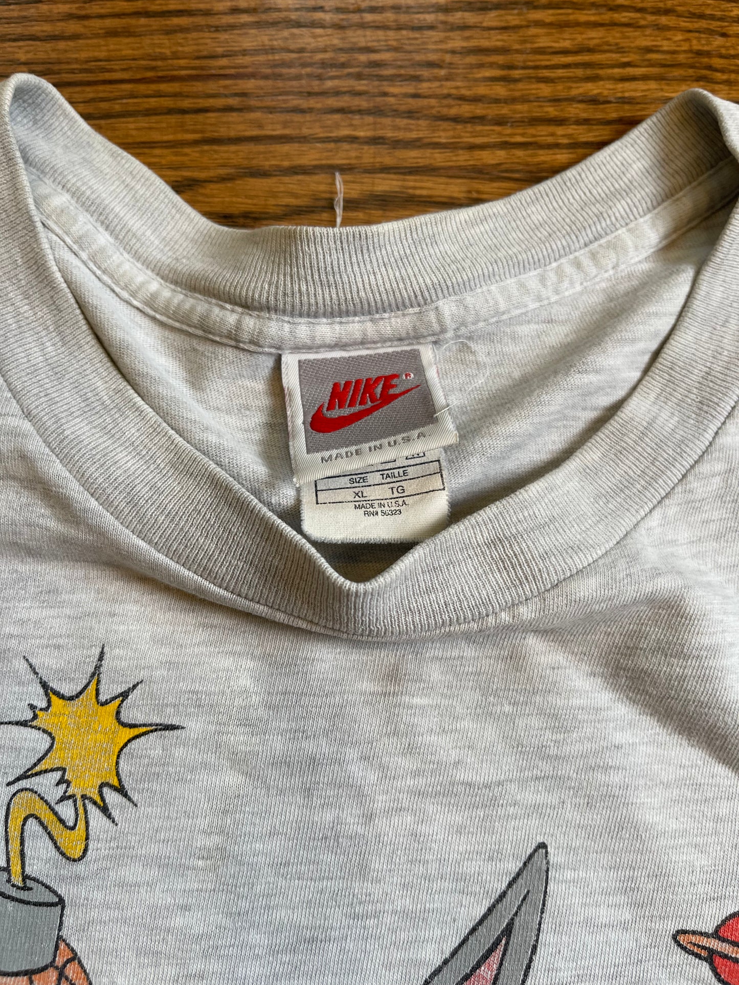 Nike Jordan Space Jam Tee | 90s Vintage Looney Tunes - Grey | The Attic