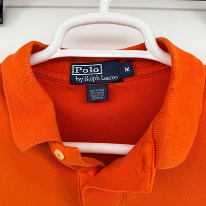 Polo Ralph Lauren Classic Fit Short Sleeve Polo Shirt Orange Green Pony Mens M