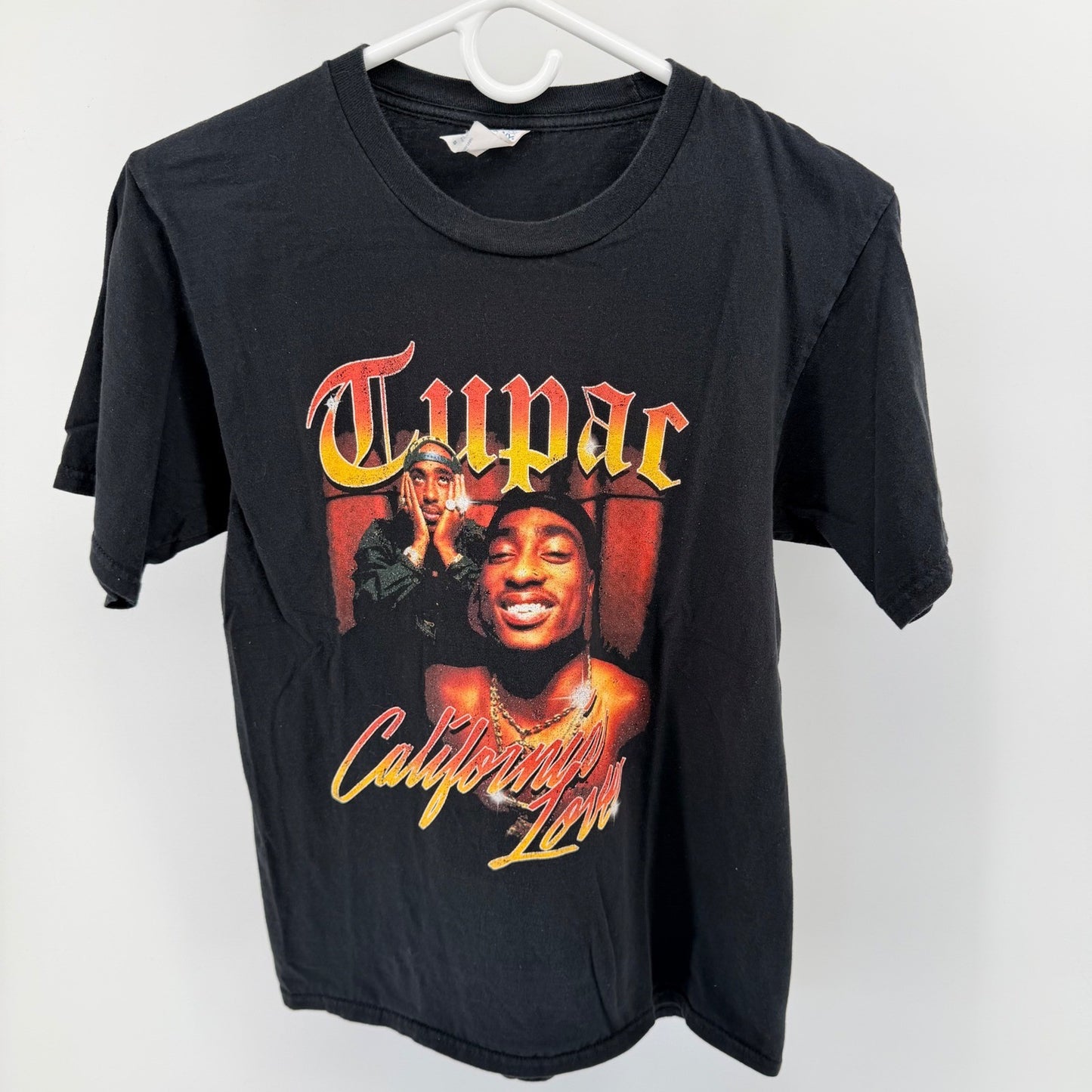 Port & Company Tupac California Love Graphic Rap Tee Streetwear Small Black