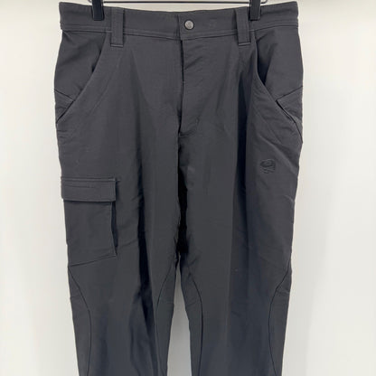 Mountain Hardwear Mens Technical Hiking Cargo Pants Softshell Black 34 Short