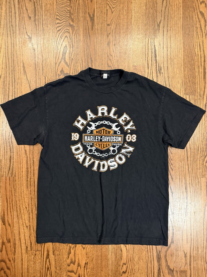 Harley Davison T-Shirt Men’s Size XL Whiskey Row Prescott  Az Black Short Sleeve