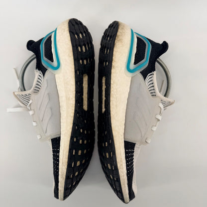 Adidas Ultraboost 19 Running Shoes White Black Blue Primeknit G54012 Mens 12