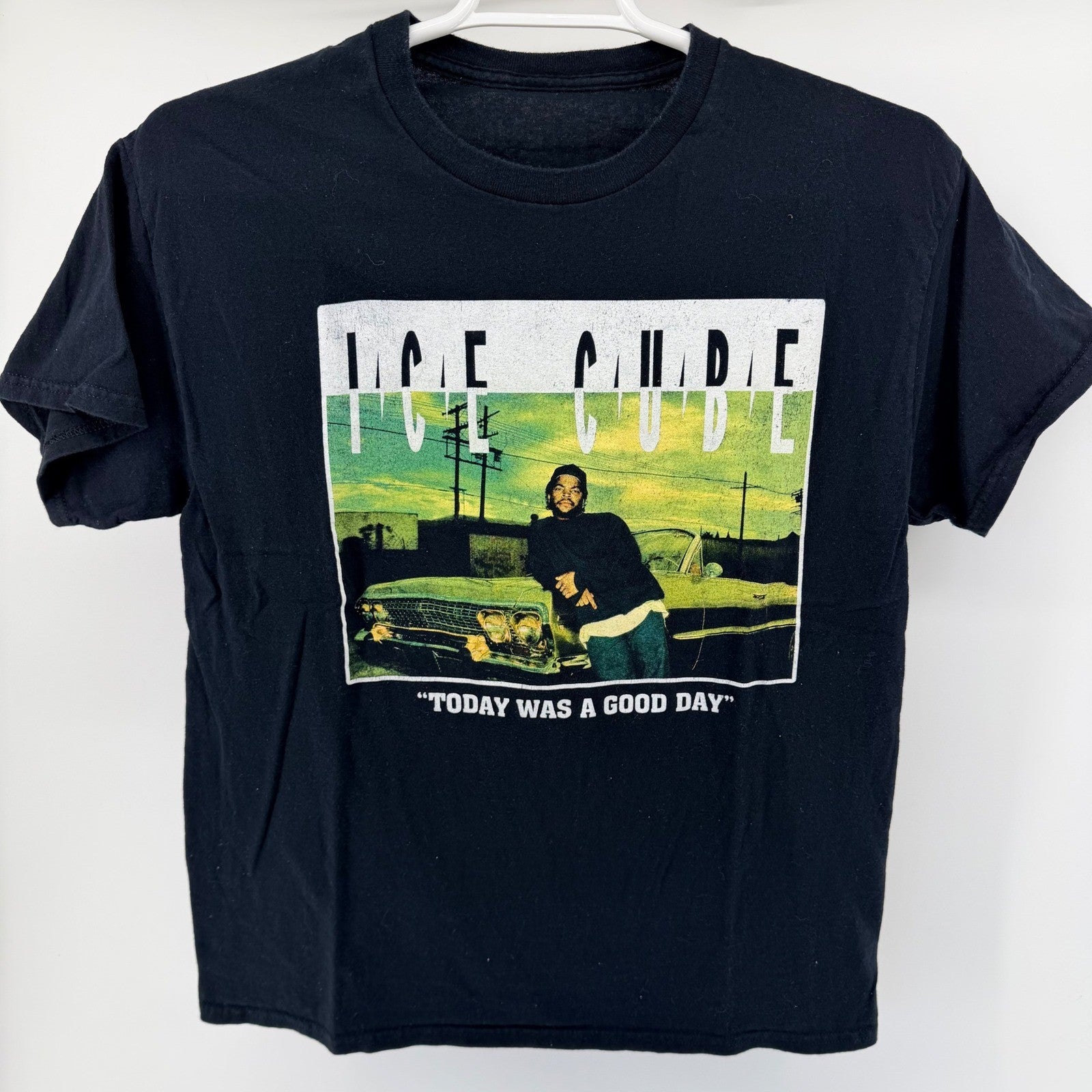 Ice Cube Today Was A Good Day Graphic T-Shirt Rap Tee Hip Hop Black Medium