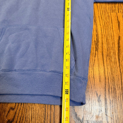 Hollister Must-Have Collection Fleece Hoodie Embroidered Logo XS Blue