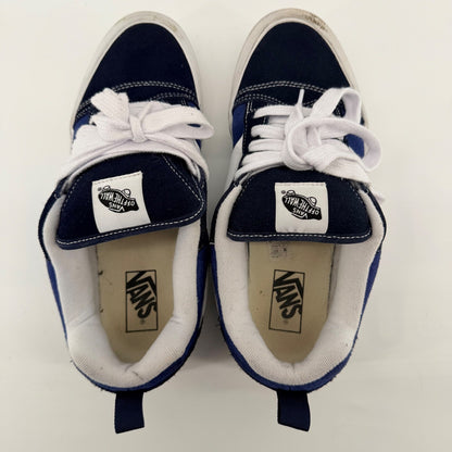 Vans Knu Skool Navy True White Chunky Skate Shoes 90s Retro Mens 9.5 Blue