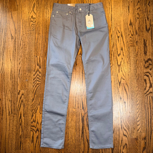 Prana Bridger Jean Slim Fit Straight Leg Stretch Denim 30x34 Gravel Grey NWT
