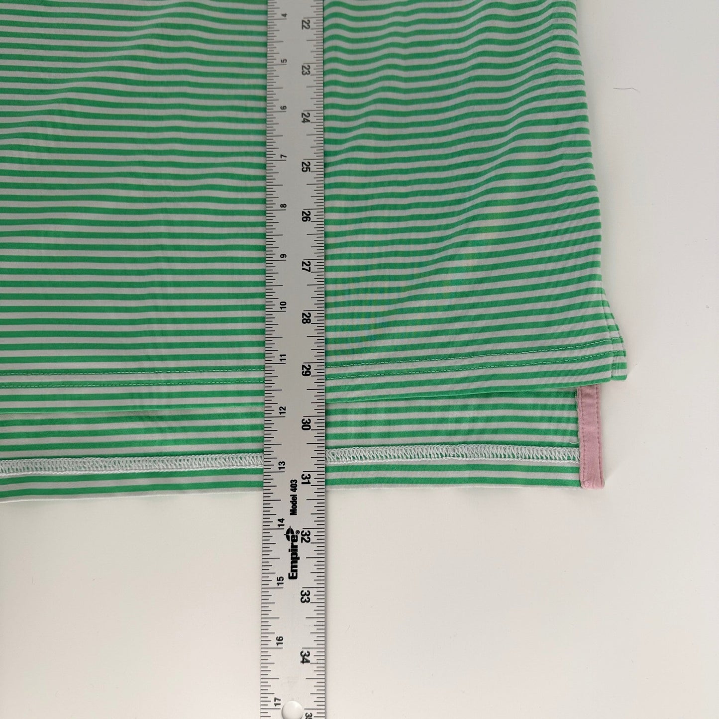 RLX Ralph Lauren Performance Polo Shirt Striped Golf Athletic XL Green White
