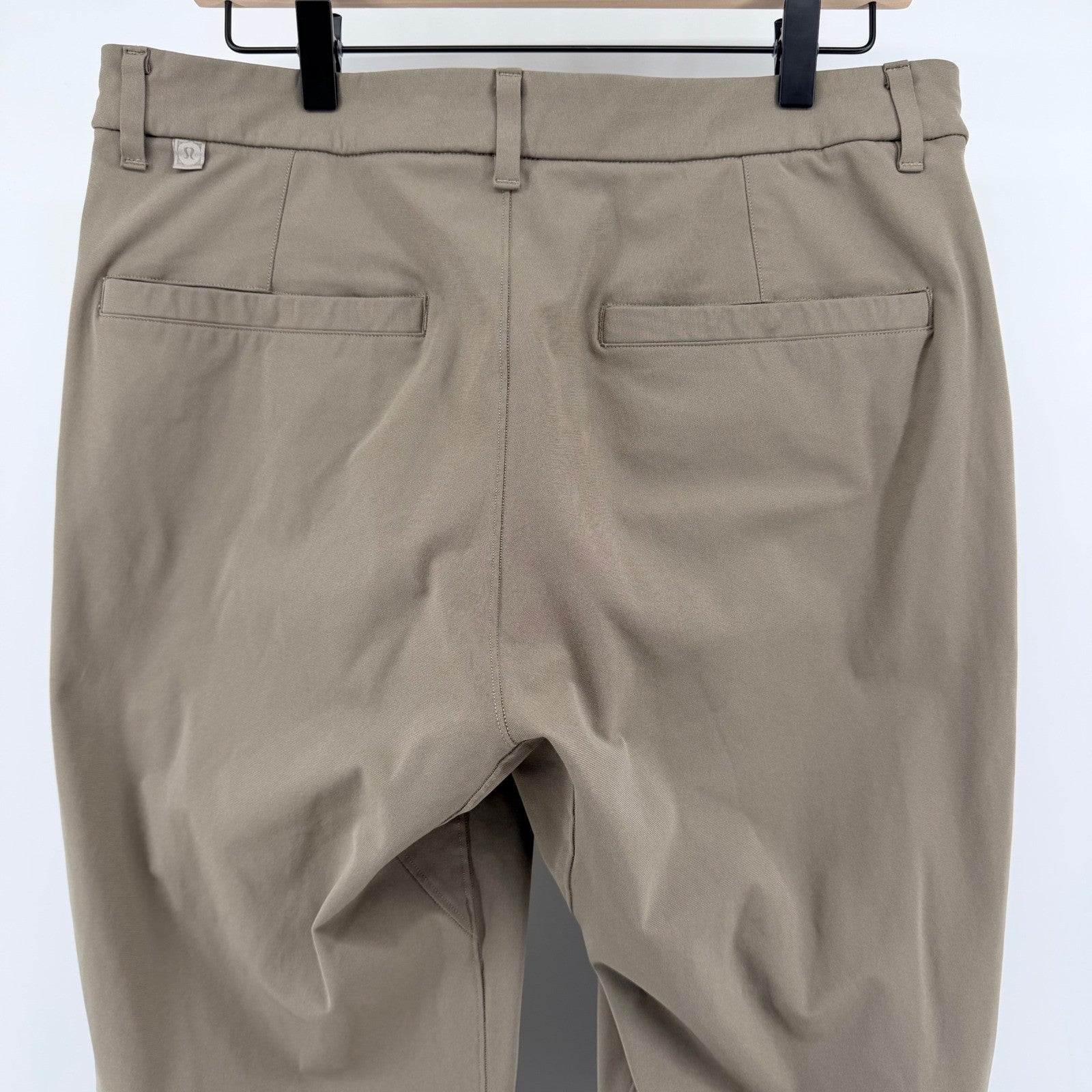 Lululemon Commission Slim Fit Pant Warpstreme Chino Golf 33x30 Artifact Khaki