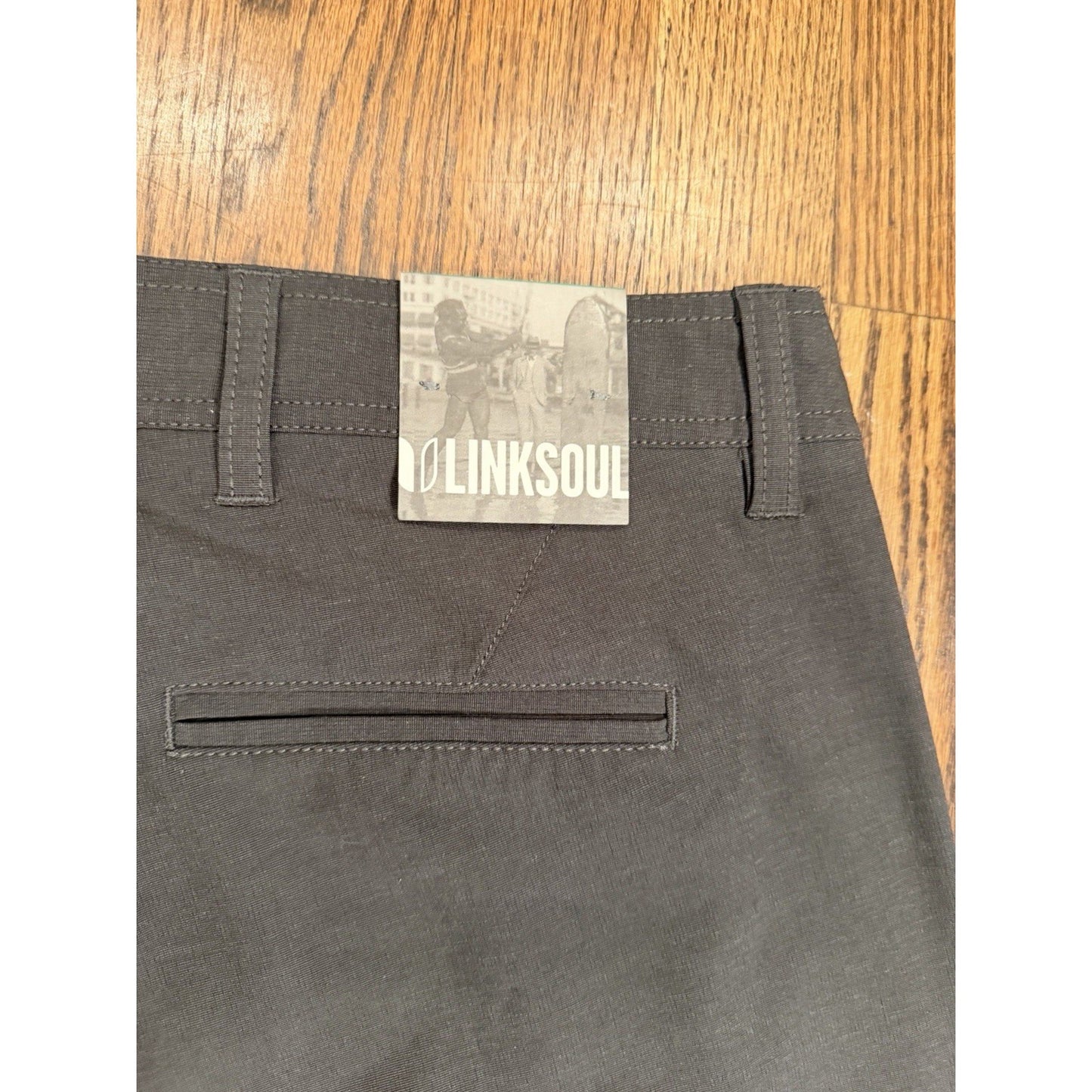 Linksoul LS662-R Boardwalker Pants Mens 32 Stretch Performance Golf Grey