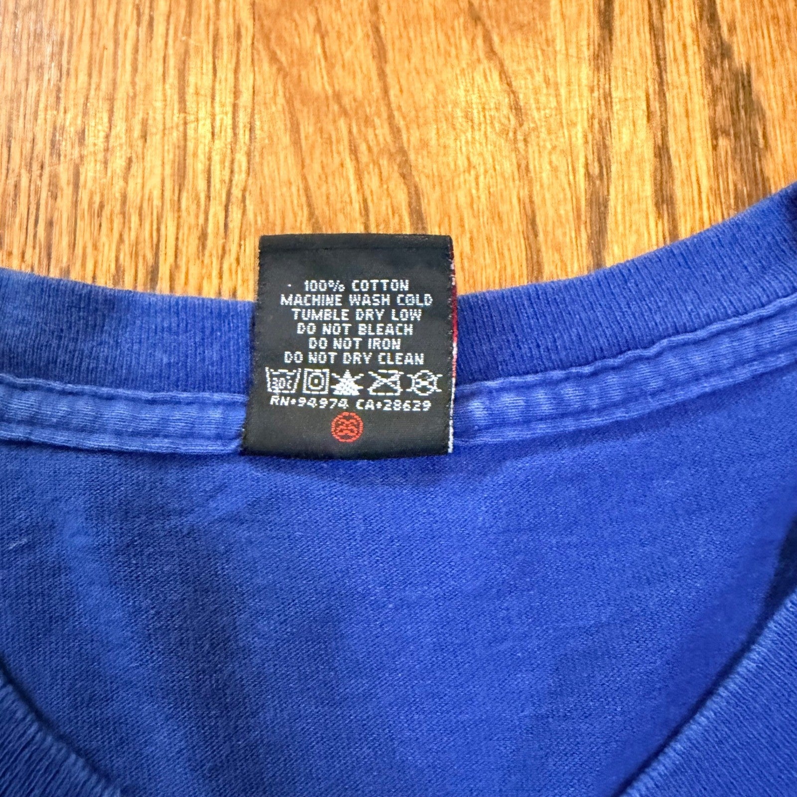 Stussy Since 1980 Graphic T-Shirt Script Logo Large Blue
