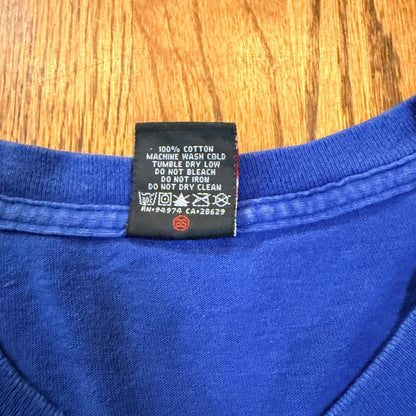 Stussy Since 1980 Graphic T-Shirt Script Logo Large Blue