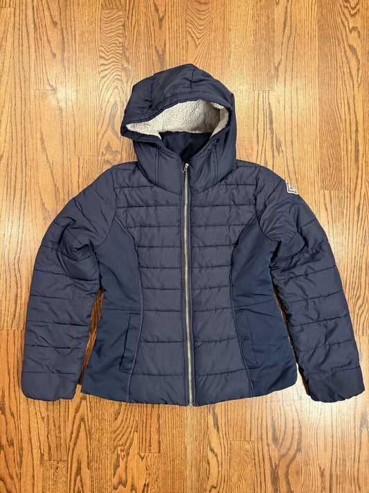 Hollister Sherpa Lined Jacket Hooded Navy Size M Women  Casual Outdoors