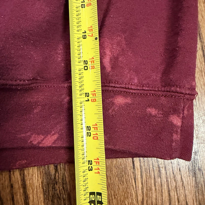 Stewart’s Meat Market Hoodie Yelm WA Local PNW Graphic Pullover Burgundy Size S