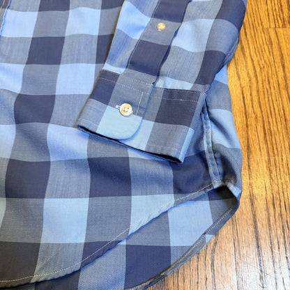 Vineyard Vines Performance Tucker Shirt Blue Buffalo Check Plaid Small 1W1954