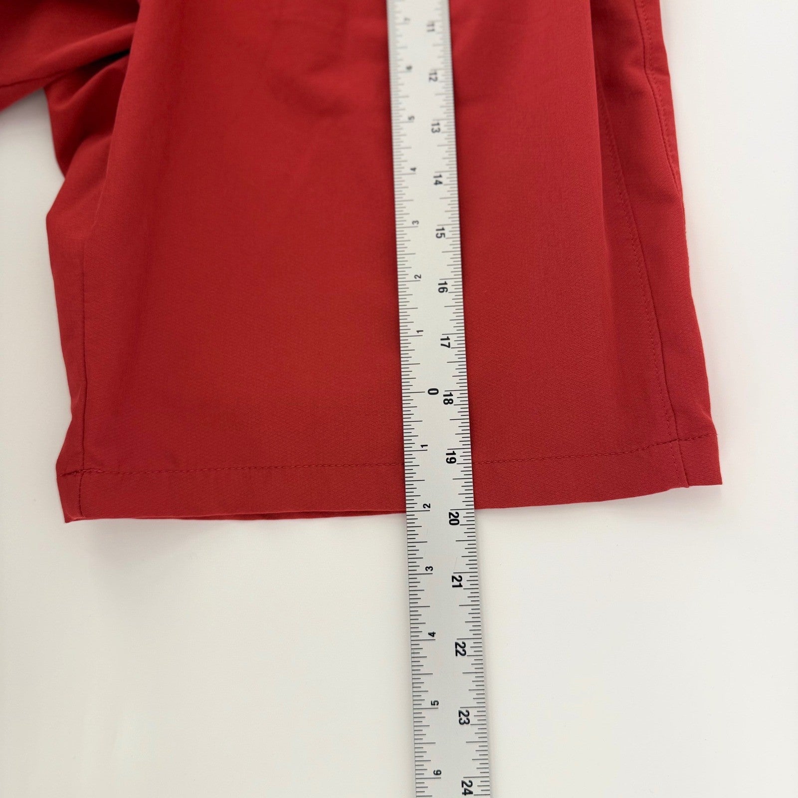 Nike Dri-FIT Hybrid Golf Short Red Performance Standard Fit 34 Preppy AJ5495-609