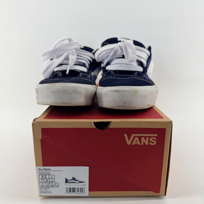 Vans Knu Skool Navy True White Chunky Skate Shoes 90s Retro Mens 9.5 Blue