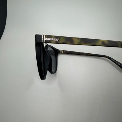 VonZipper Hitsville Sunglasses Camo Tortoise Double Bridge Matte Black Grey Lens