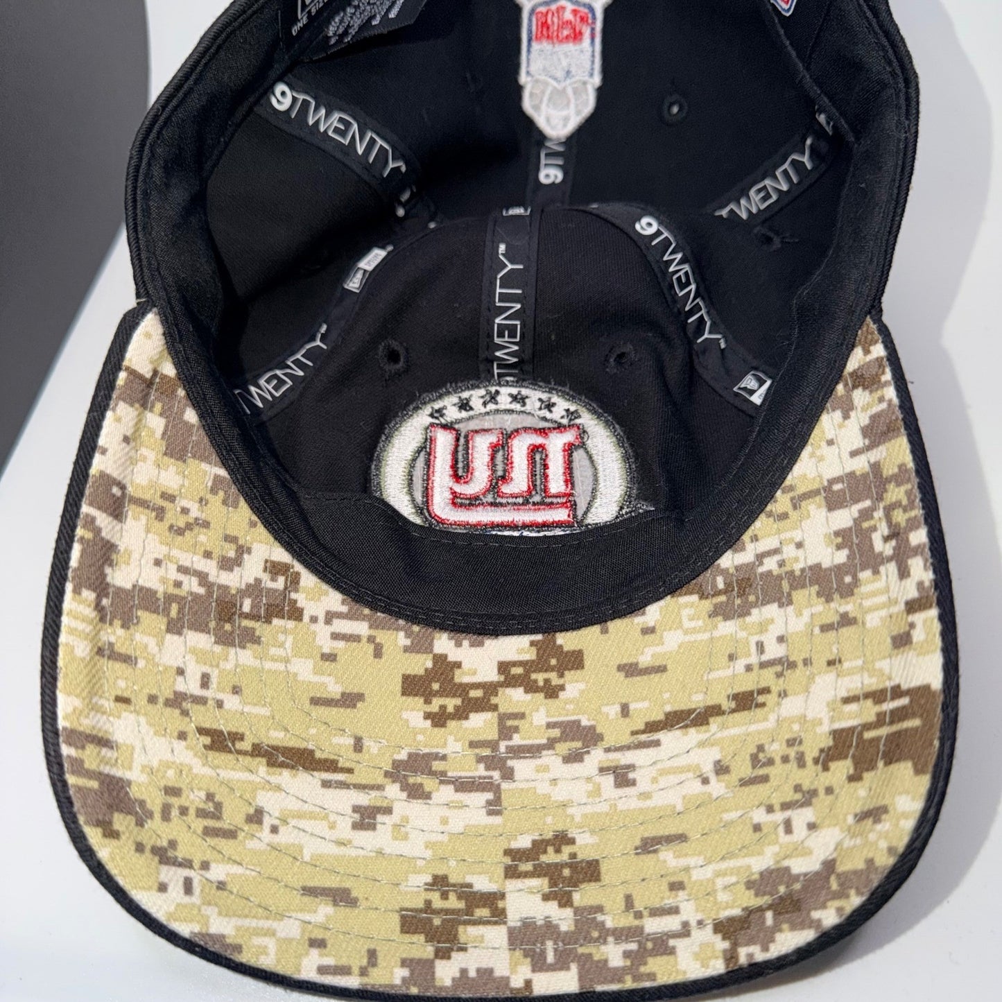 New Era 9TWENTY New York Giants Salute to Service Hat Adjustable OSFM Black