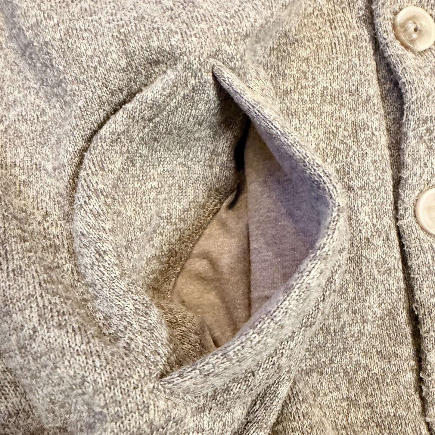 Pendleton Shawl Collar Cardigan Sweater Elbow Patches Medium Oatmeal Tan Grandpa