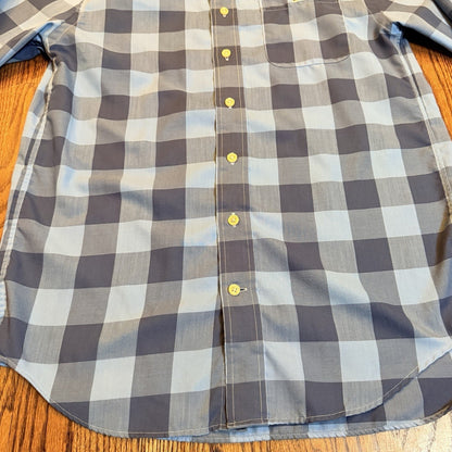 Vineyard Vines Performance Tucker Shirt Blue Buffalo Check Plaid Small 1W1954