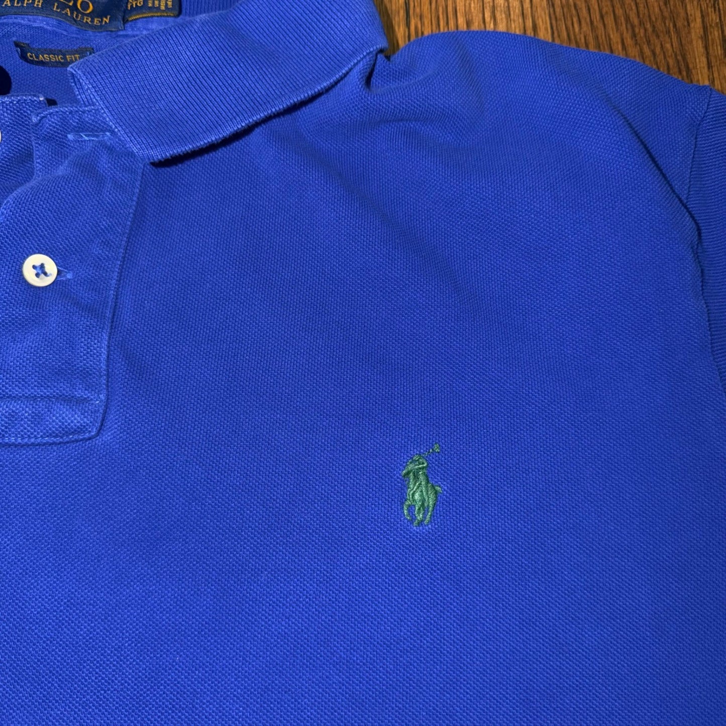 Polo Ralph Lauren Classic Fit Polo Shirt XXL Royal Blue Cotton Pique