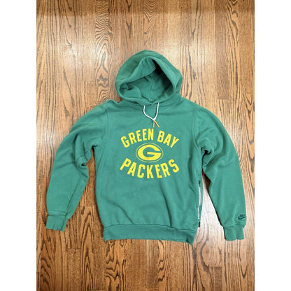 Nike NFL Green Bay Packers Hoodie Side Zip Sweatshirt Small Green
