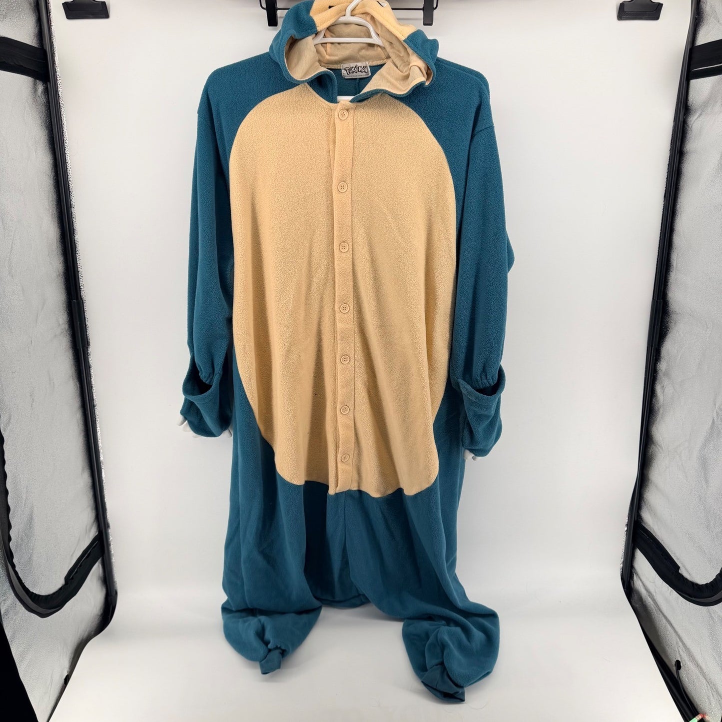 SAZAC Snorlax Kigurumi Pokemon Cosplay Costume Unisex OS Teal Beige