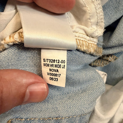 Old Navy High Rise WOW Wide Leg San Catarina Light Blue Denim Jeans Womens 6