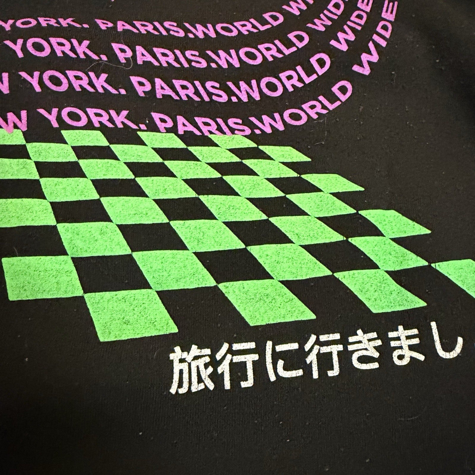 Brooklyn Cloth Worldwide Hoodie Tokyo New York Paris Size XL PreOwned Good