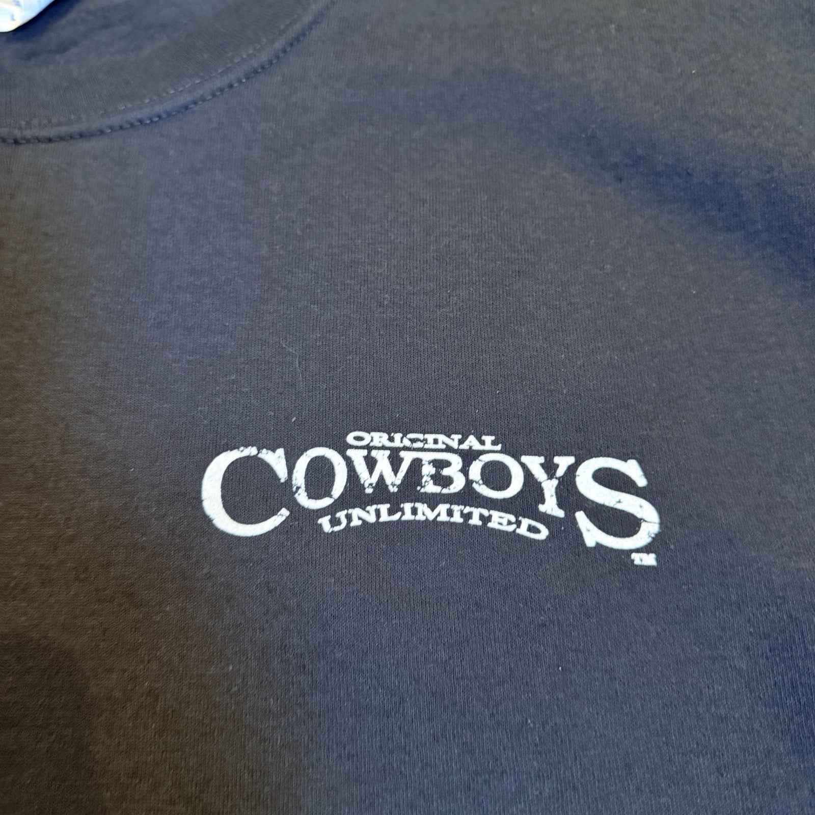 Port & Company Cowboys Unlimited God Guns Glory Graphic Tee Large Black