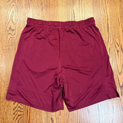 Nike Dri-FIT Athletic Basketball Shorts 728233-669 XXL Maroon Burgundy Men's