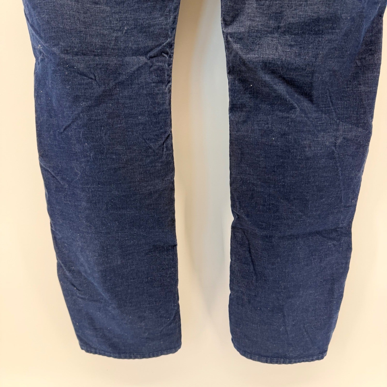 True Religion Ricky Relaxed Straight Corduroy Pants Navy Blue 36 x 33 Mens