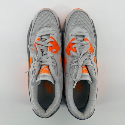 Nike Air Max 90 Wolf Grey Total Orange Mens Sneakers Running Shoes Size 11