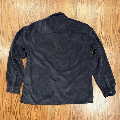 Forever 21 Casual Button Up Corduroy Shirt Black Size M men's