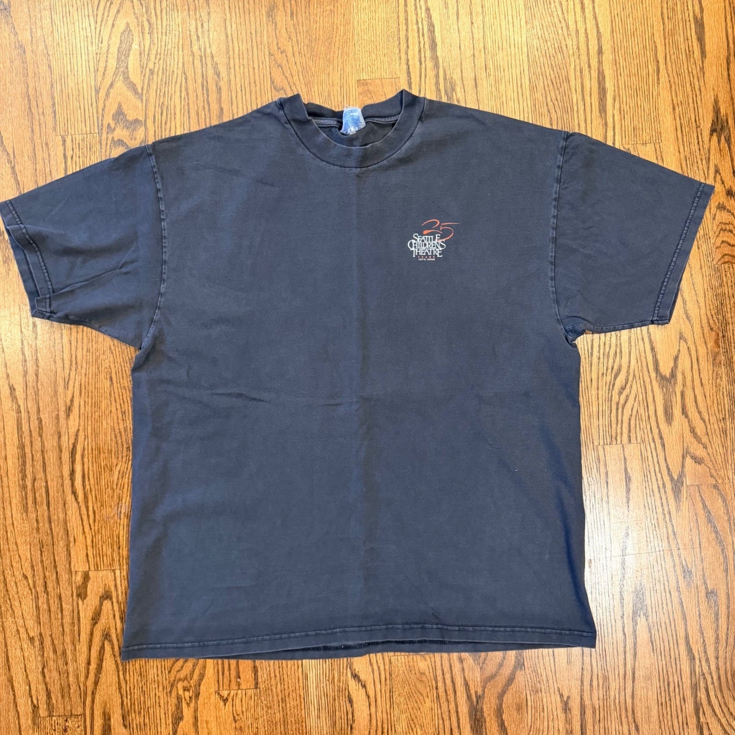 Hanes Beefy-T Seattle Childrens Theatre 25th Anniversary Vintage Shirt XL Black