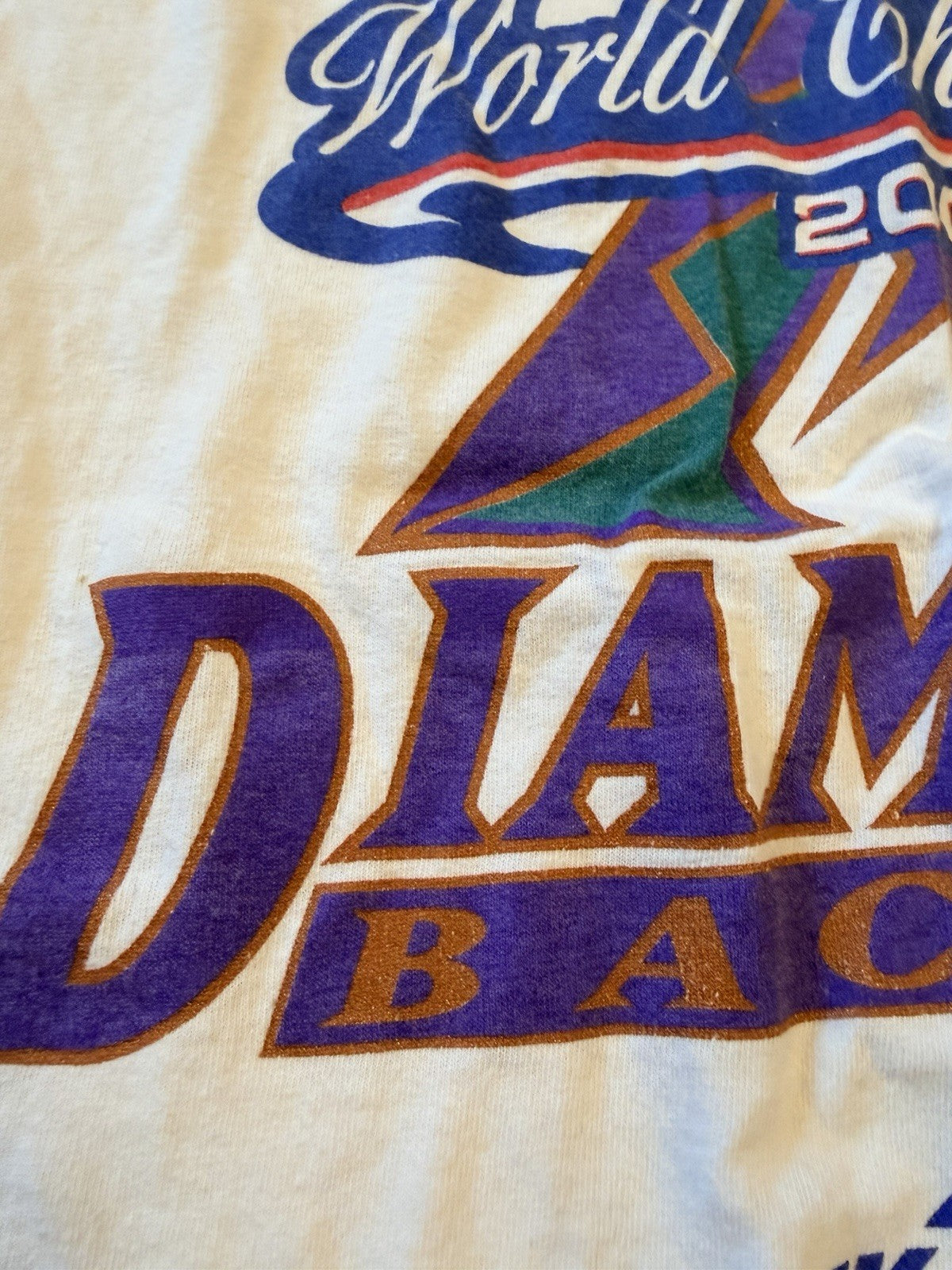 Vintage 2001 Arizona Diamondbacks Champions Tee XL | MLB Baseball Shirt