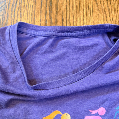 Snohomish Running Co Womens Run Graphic T-Shirt Purple S Soft Cotton Lightweight