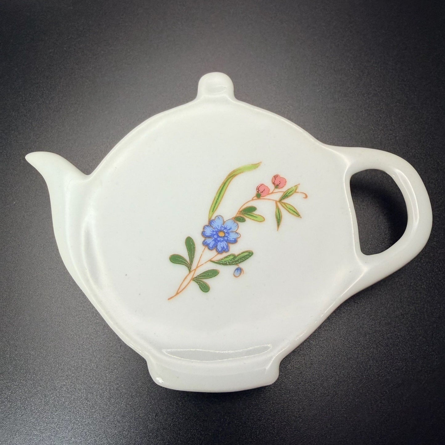 BIA Cordon Bleu Teapot Tea Bag Holders Set of 2 Floral White Porcelain One Size