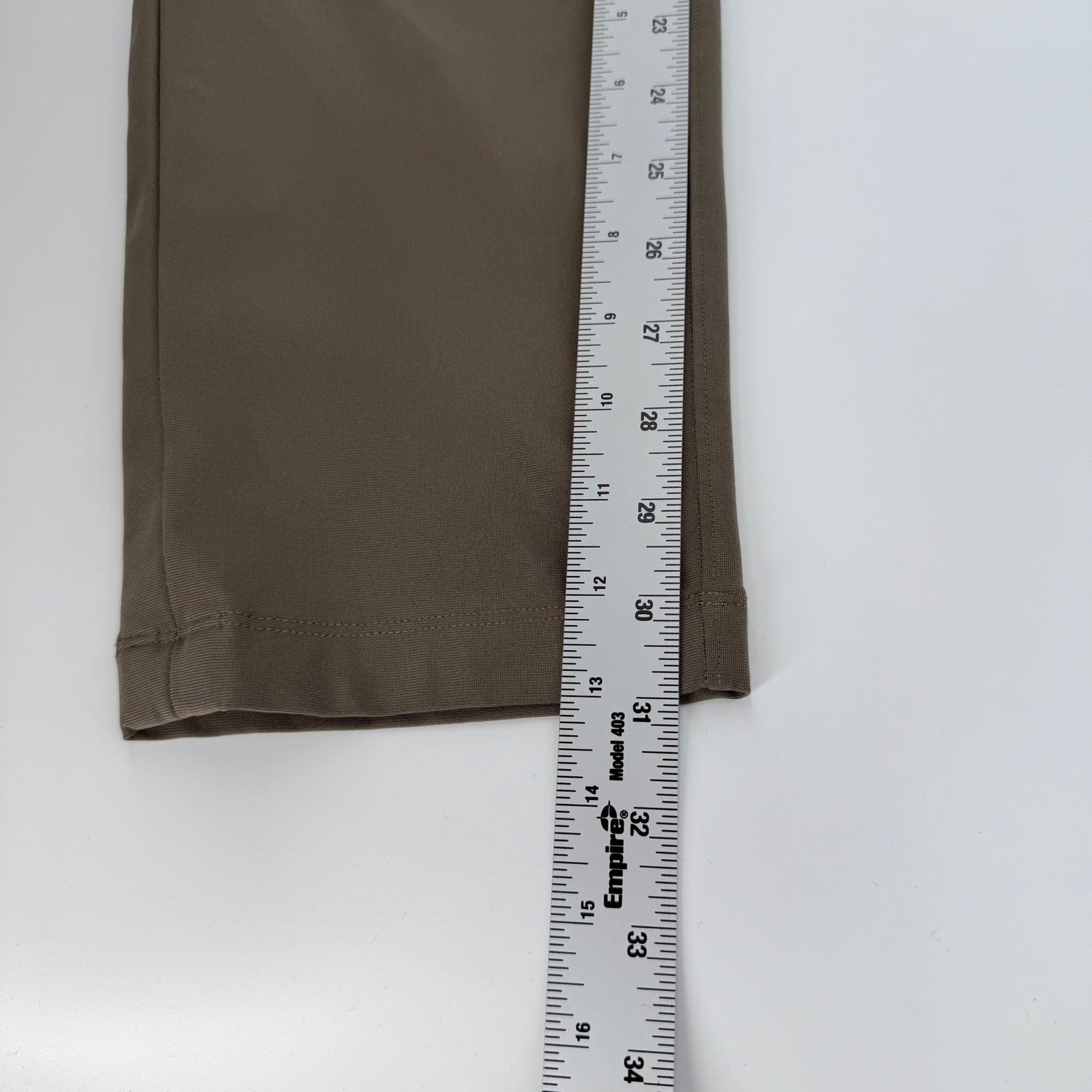 Lululemon Commission Slim Fit Pant Warpstreme Chino Golf 33x30 Artifact Khaki