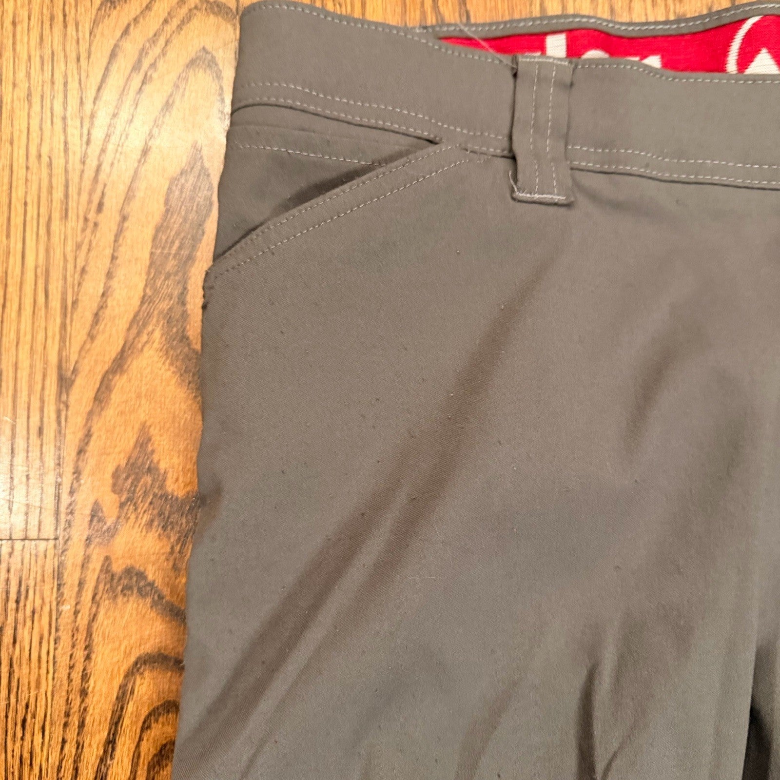 Wrangler Pants Men's 38x31 Green Flex Waist Cargo Hiking Straight 10NW788NB