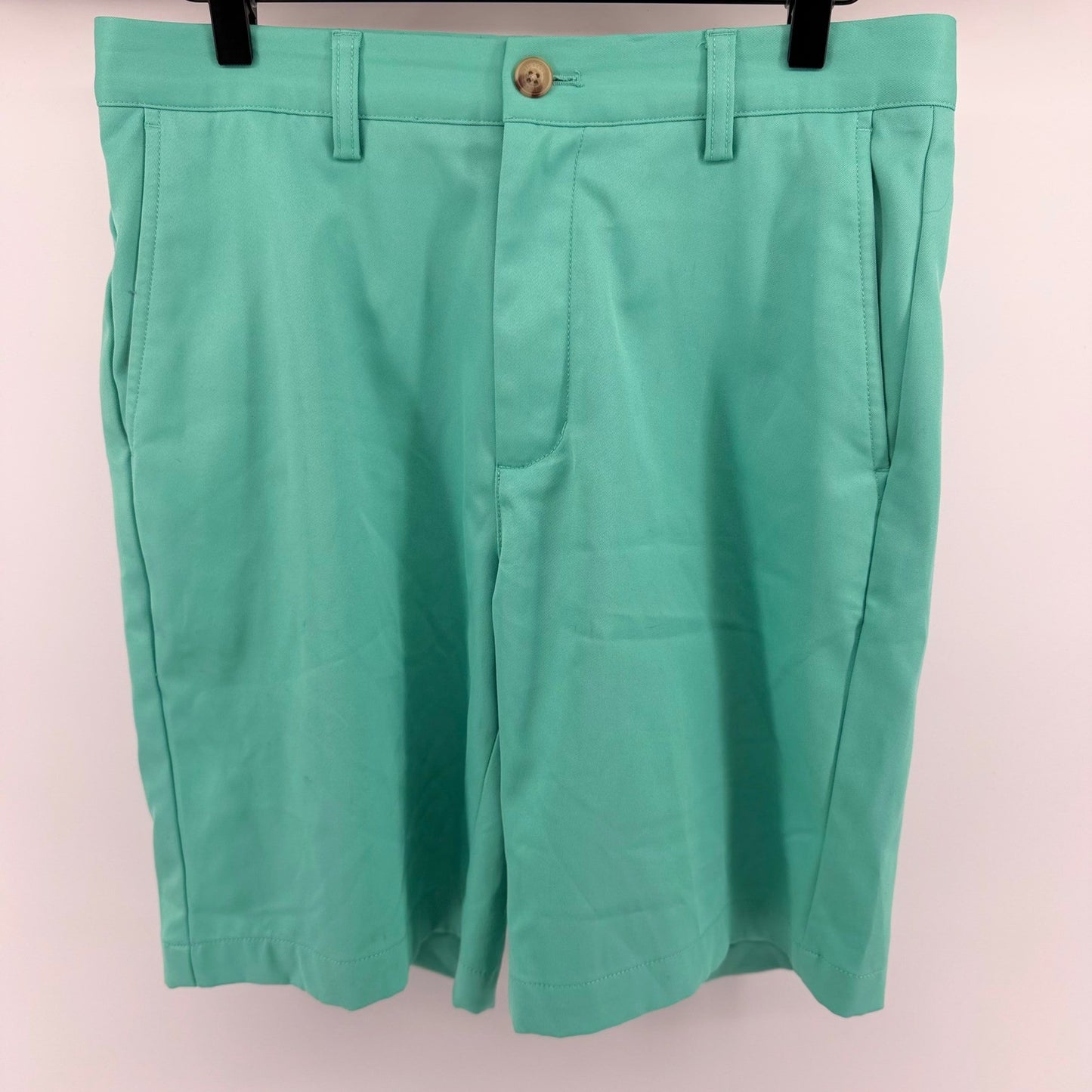 Vineyard Vines Links Short Mens 30 Performance Golf Short Seafoam Green 9 Inseam