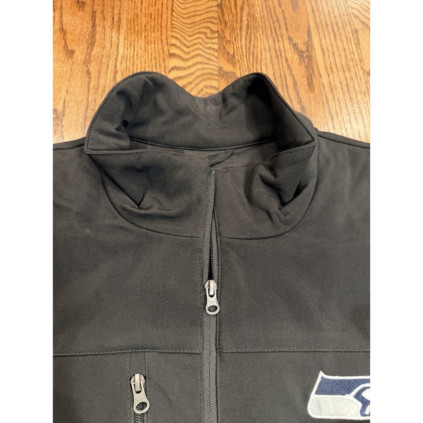 NFL G-III Seattle Seahawks Softshell Jacket Full Zip Fleece Lined XXL Black
